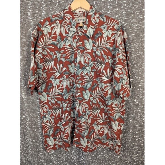 Vintage Campia Moda Hawaiian Tropical Button Up Shirt Short Sleeve Men's Large‎ - Picture 1 of 7